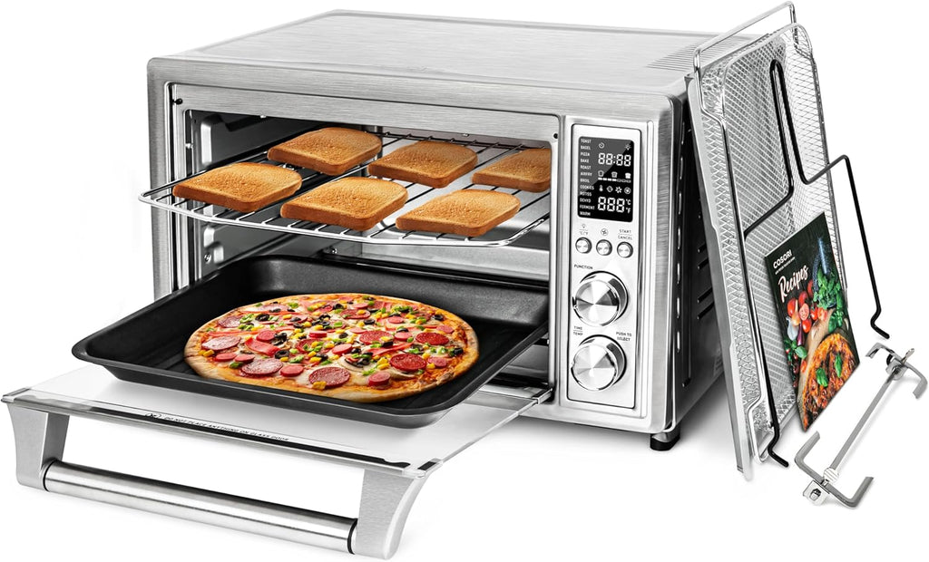 COSORI 11-in-1 air fryer 13-quart capacity combines grilling toasting baking and reheating