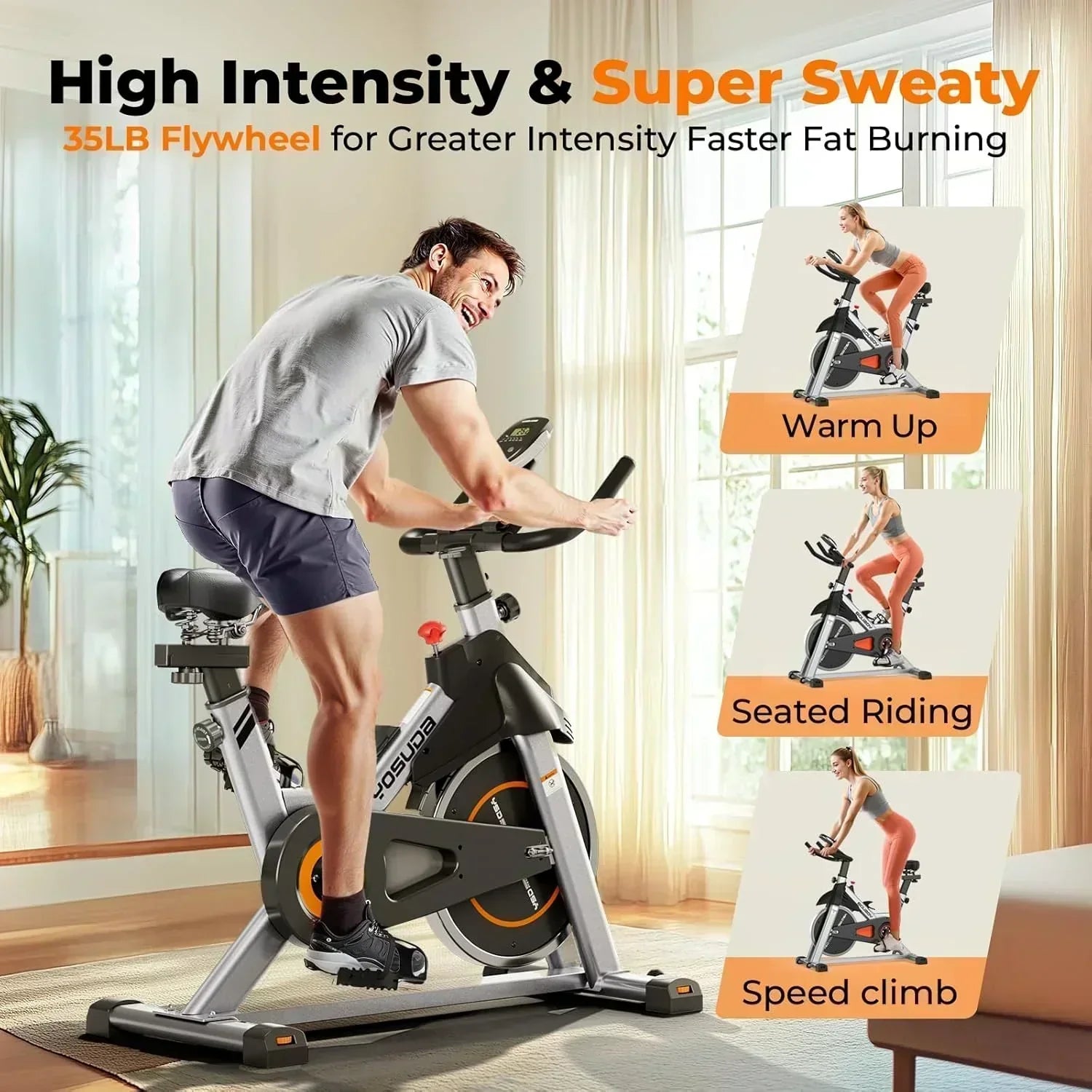 Arita brand fitness bicycle Home fixed fitness treadmill Low noise design tablet stand