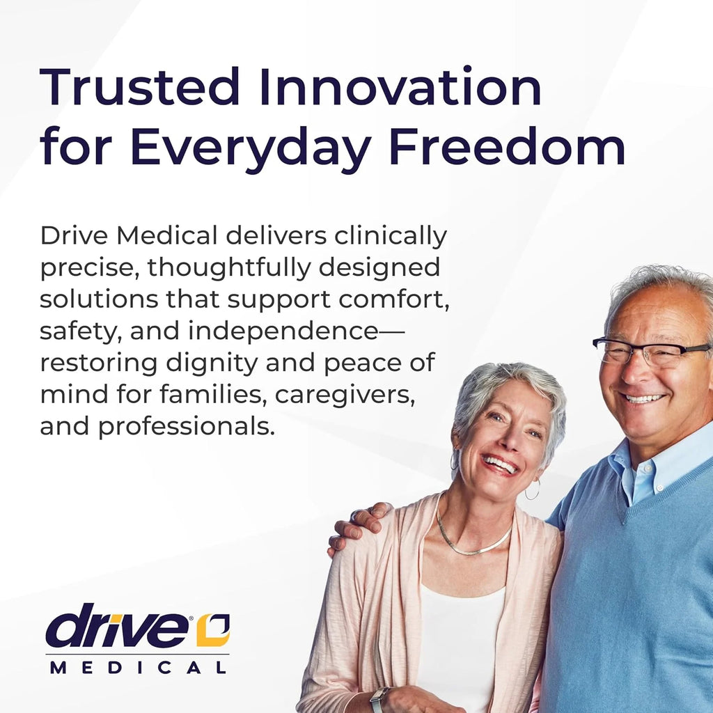 Drive Medical Silver Sport 1 Folding Transport Wheelchair - Lightweight Mobility Support