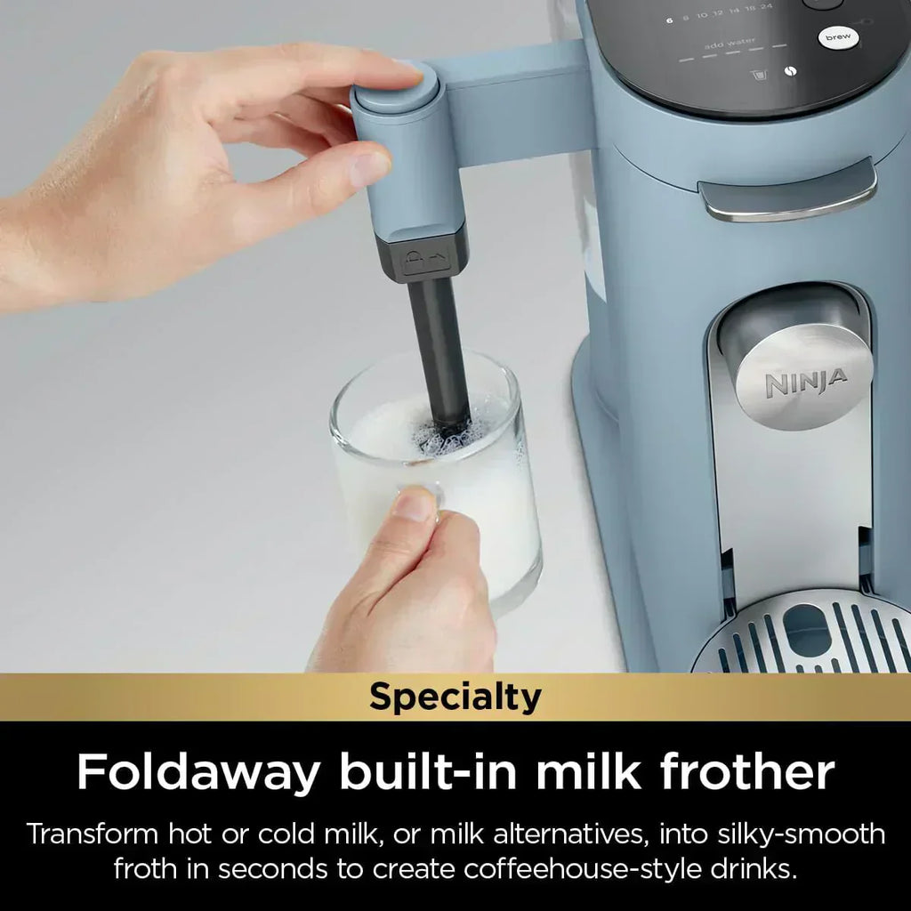 Ninja Pods Grounds Single-Serve Coffee Maker K-Cup Pod Compatible Brews Grounds Compact Design