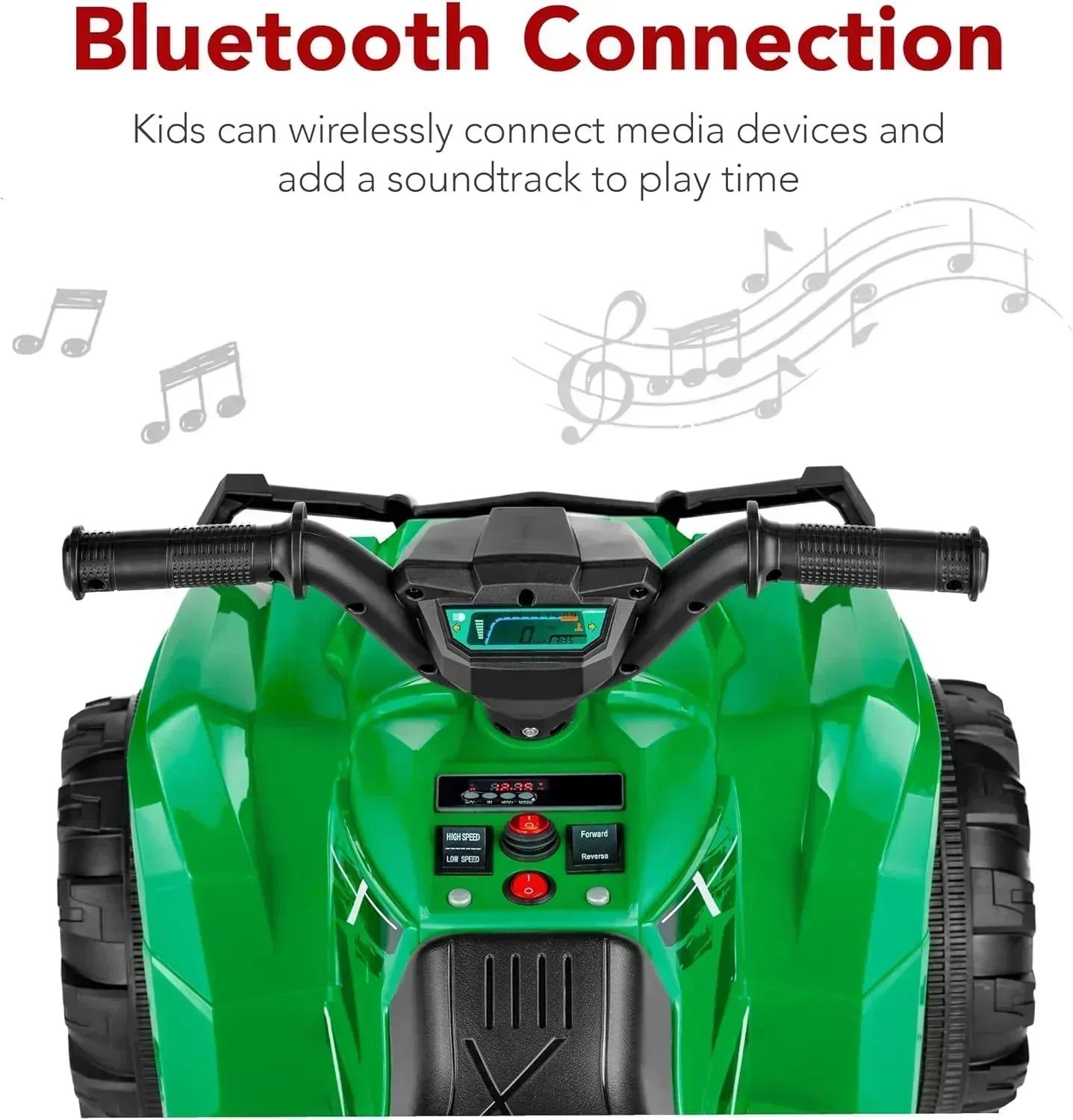 Best Choice Products 12V Kids Ride-On Electric ATV 4-Wheeler Quad Car Toy Bluetooth Audio