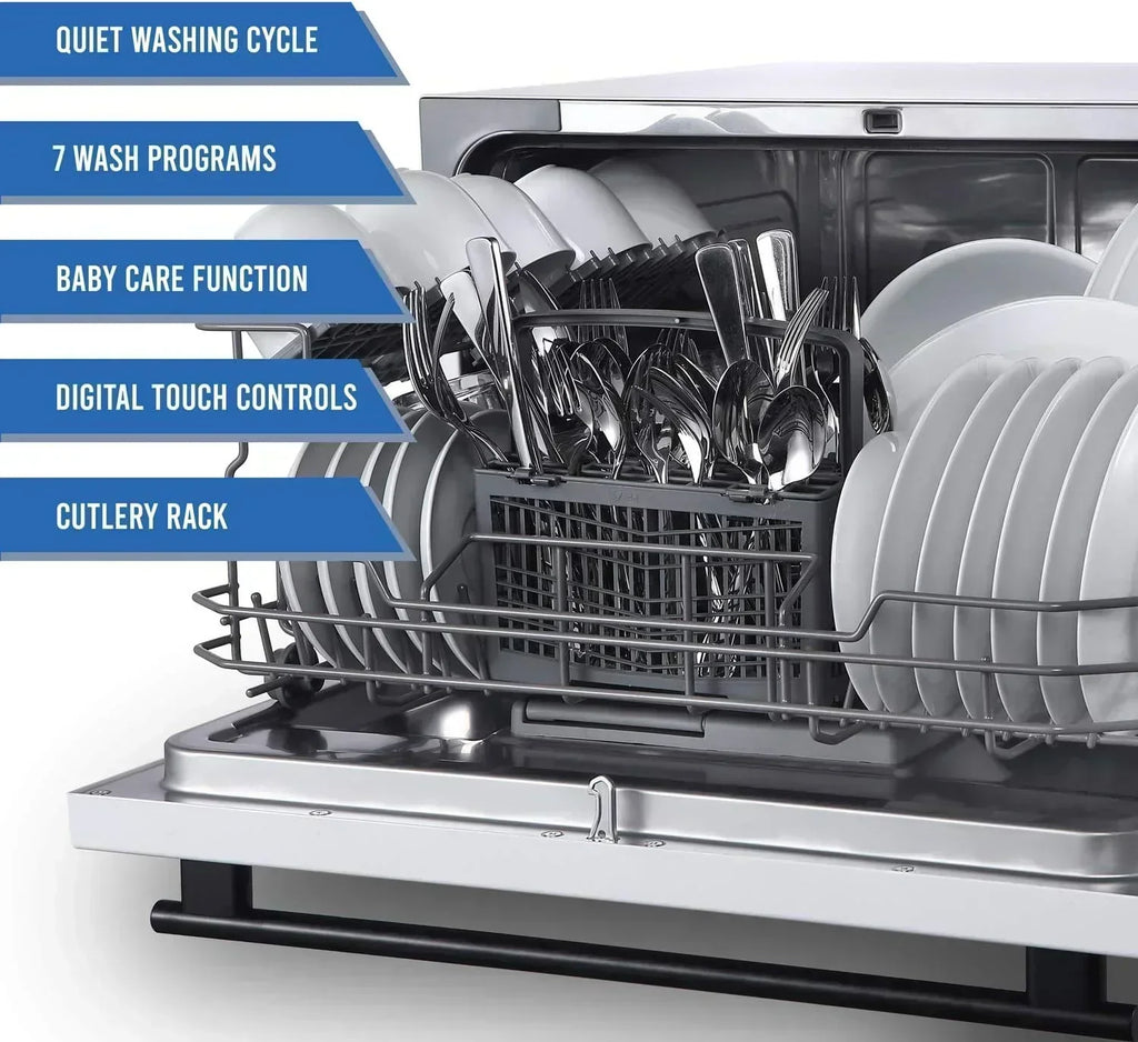 Farberware Compact 6-Station Dishwasher Portable Mini Countertop Dishwasher