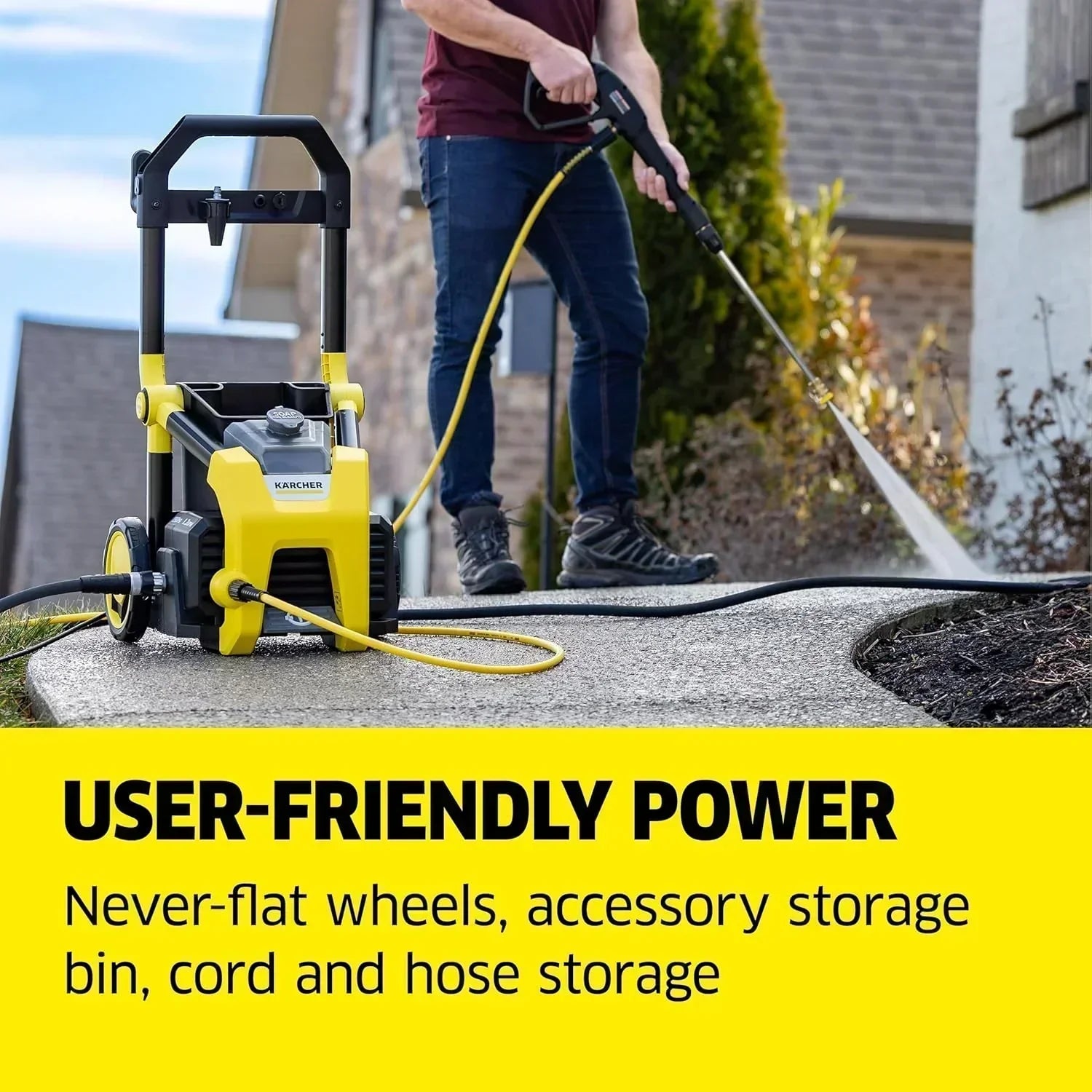 Kärcher Pressure Washer K1700 3 nozzles detergent box