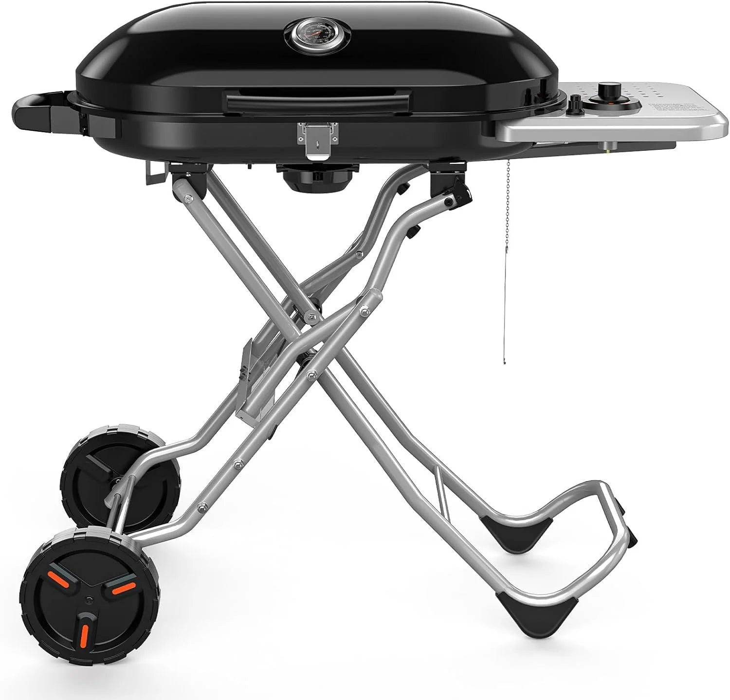 Propane Gas Grill 2 Burner Grill with Cast Iron Skillet and Grate Combo