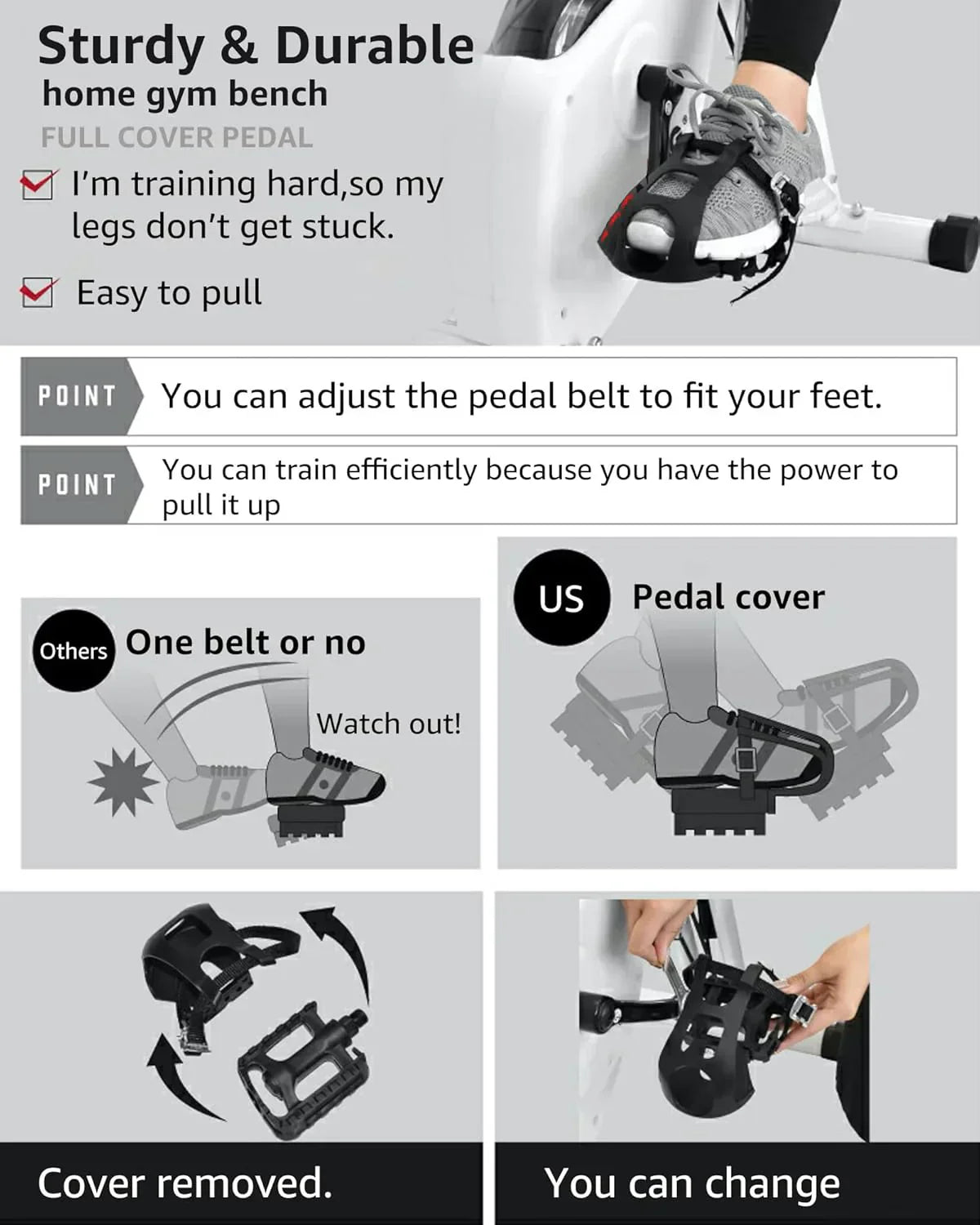 Foldable Exercise Bike Stationary Bikes  5 IN 1 Indoor Workout Cycling Bike Quiet Magnetic Resistance