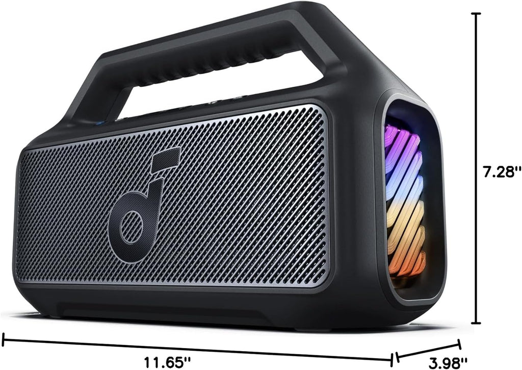 Outdoor Speaker 80W Subwoofer BassUp 2.0 24H Playtime IPX7 Waterproof Floatable RGB Lights