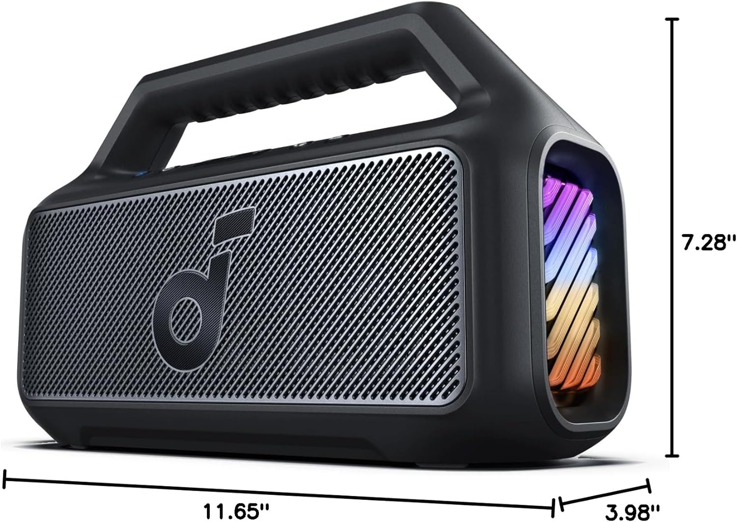 Outdoor Speaker 80W Subwoofer BassUp 2.0 24H Playtime IPX7 Waterproof Floatable RGB Lights