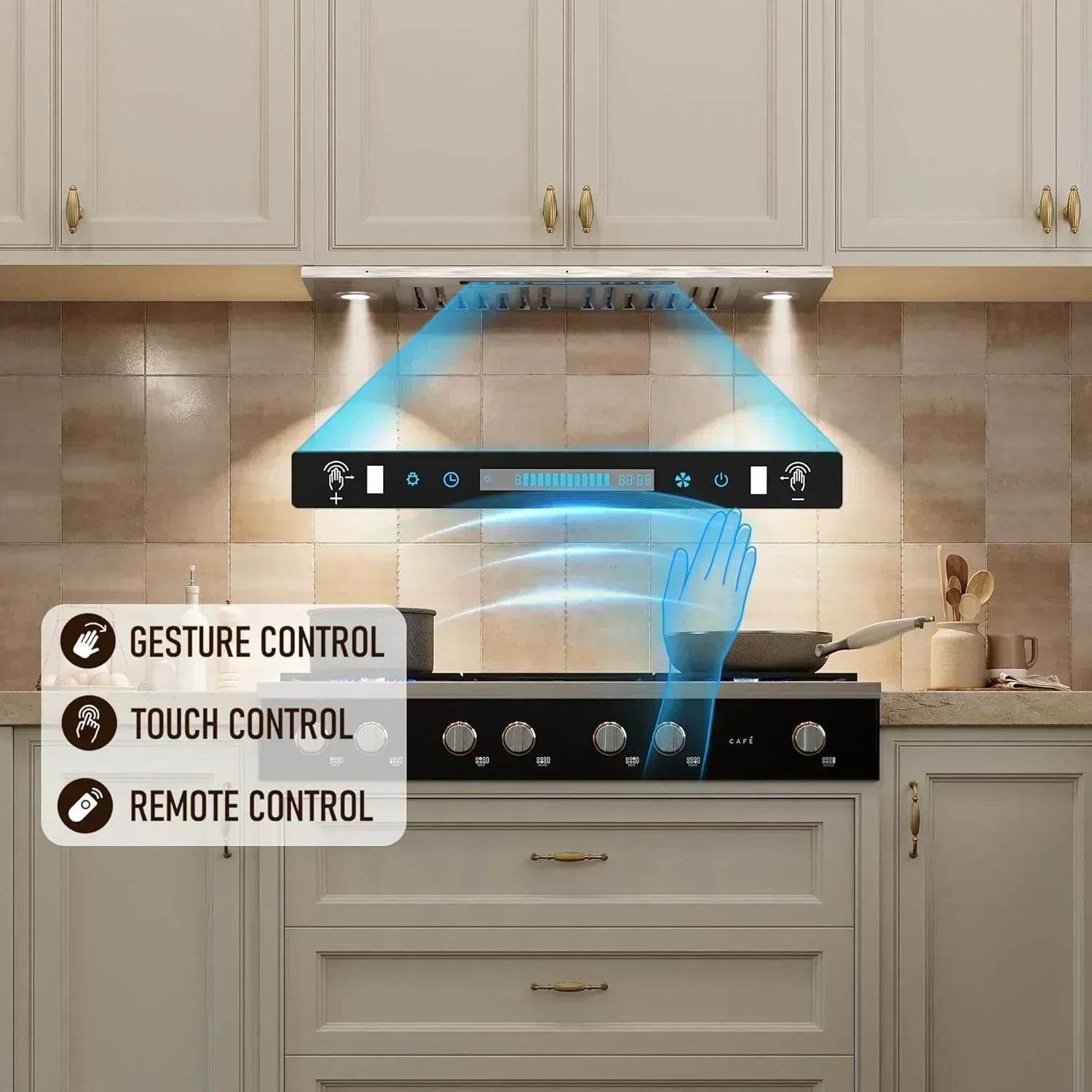 IKTCH 30 Built-in Plug-in Range Hood 900 CFM Stainless Steel Kitchen Range Hood