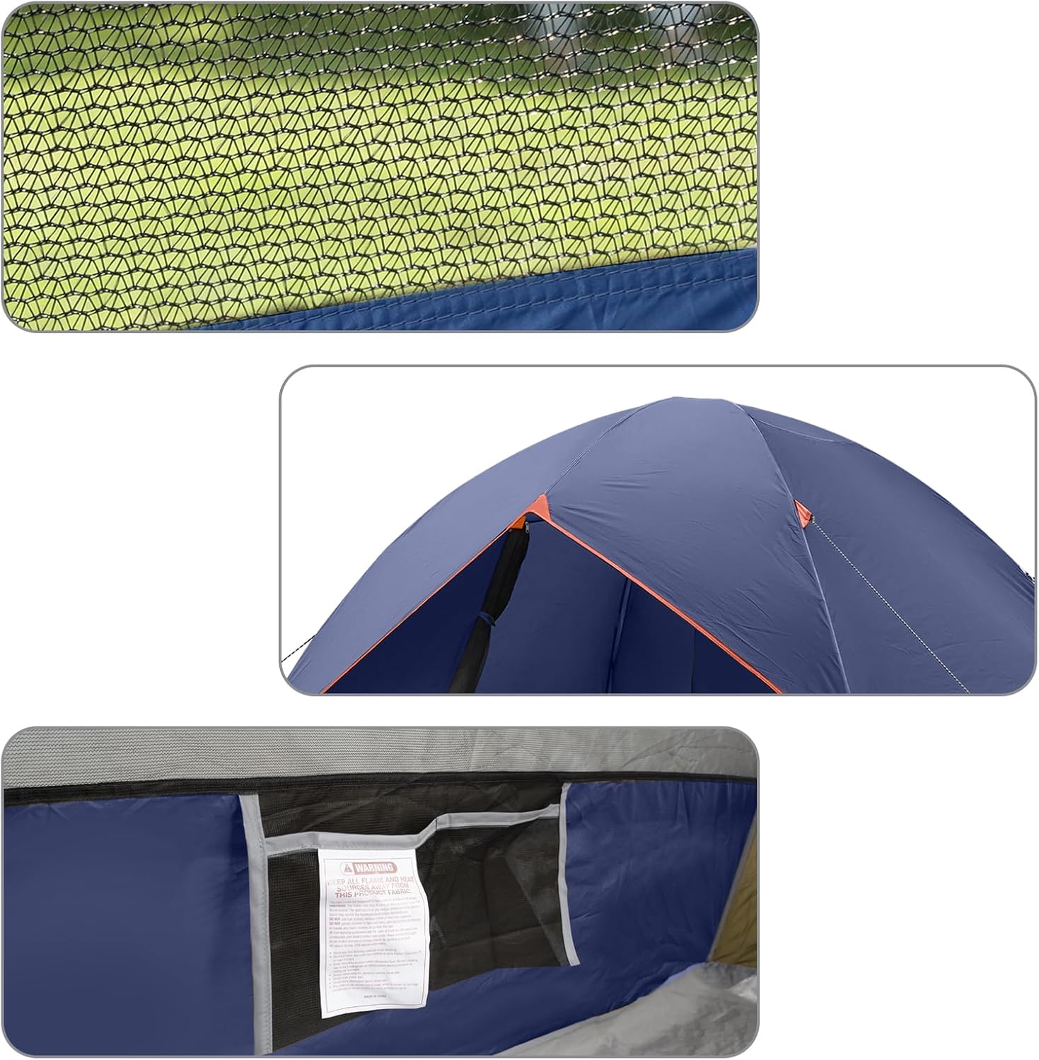 Camping Tent 2/3/4/6 Person Dome Tent Portable Camping Tent Outdoor and Backpacking Beach