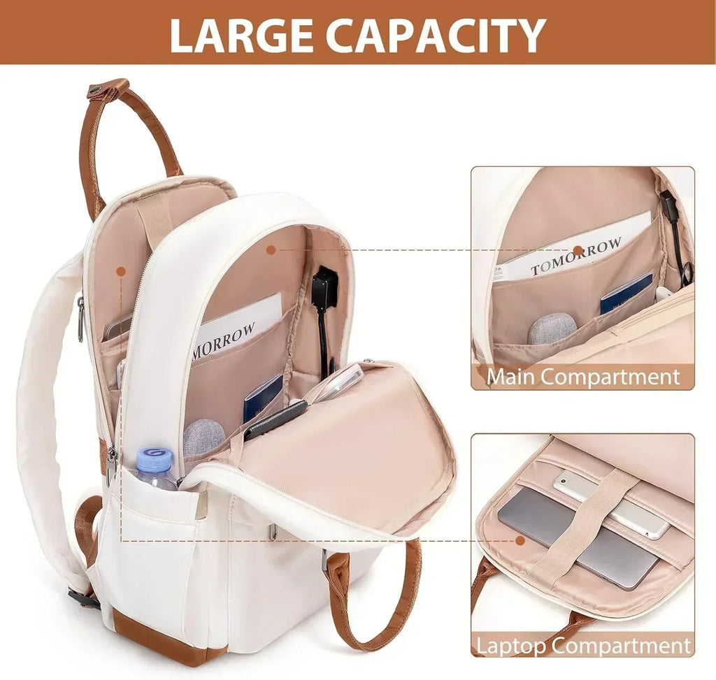 LONG VACATION 6 Piece Luggage Set Carry on Suitcase with ABS+PC hardshell Spinner Wheels