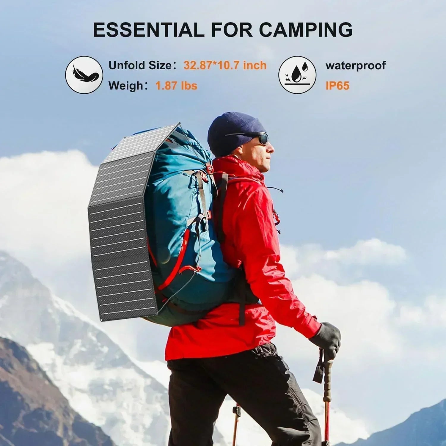 Portable Power Station 88Wh Camping Lithium Battery Solar Generator Fast Charging Power Bank