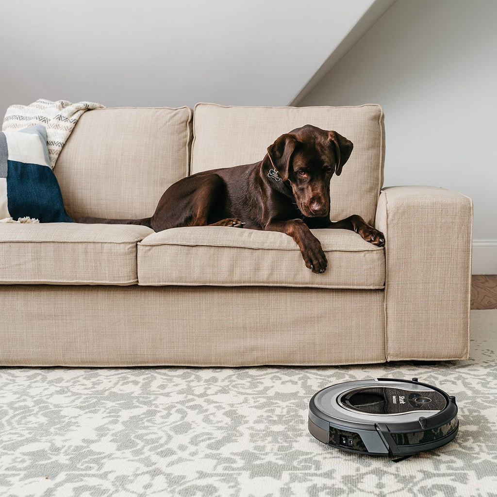 AI Robot Vacuum with XL HEPA Self-Empty Base, Bagless, 60-Day Capacity, LIDAR Navigation, Perfect for Pet Hair, Compatible with Alexa, Wi-Fi Connected, Carpet & Hard Floor, Black
