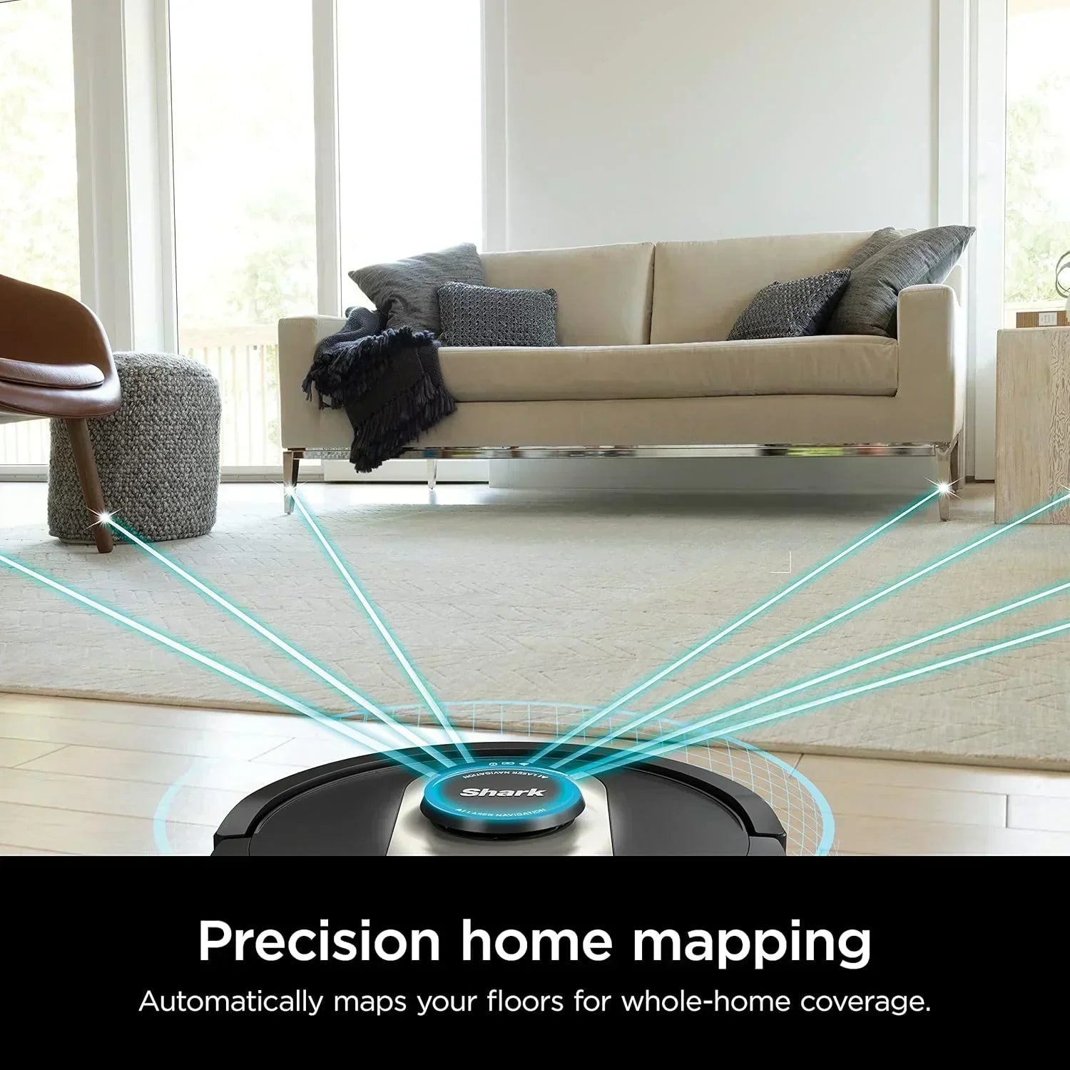 AI Robot Vacuum with XL HEPA Self-Empty Base Bagless 60-Day Capacity LIDAR Navigation