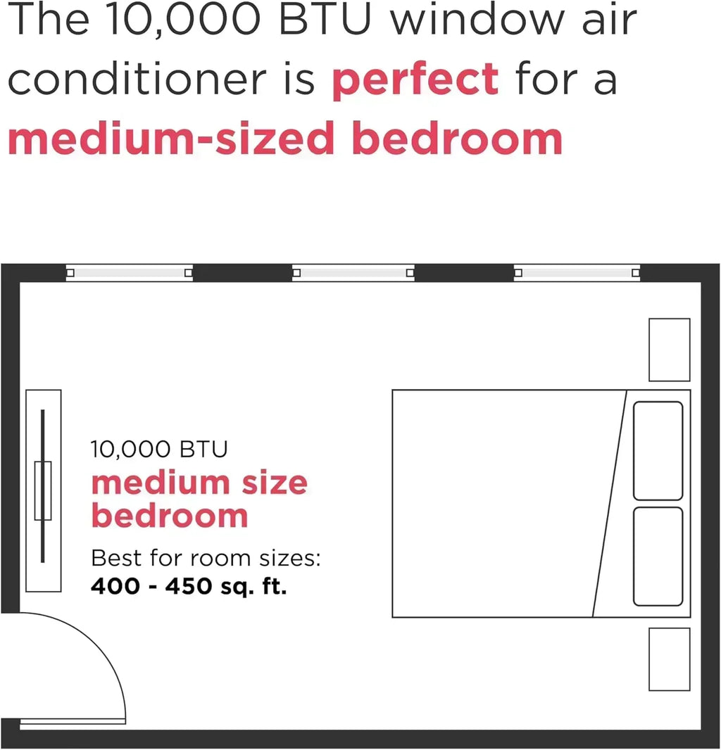 Frigidaire GHWQ103WC1 Inverter Quiet Temp Room Air Conditioner 10,000 BTU with Wi-Fi Connected