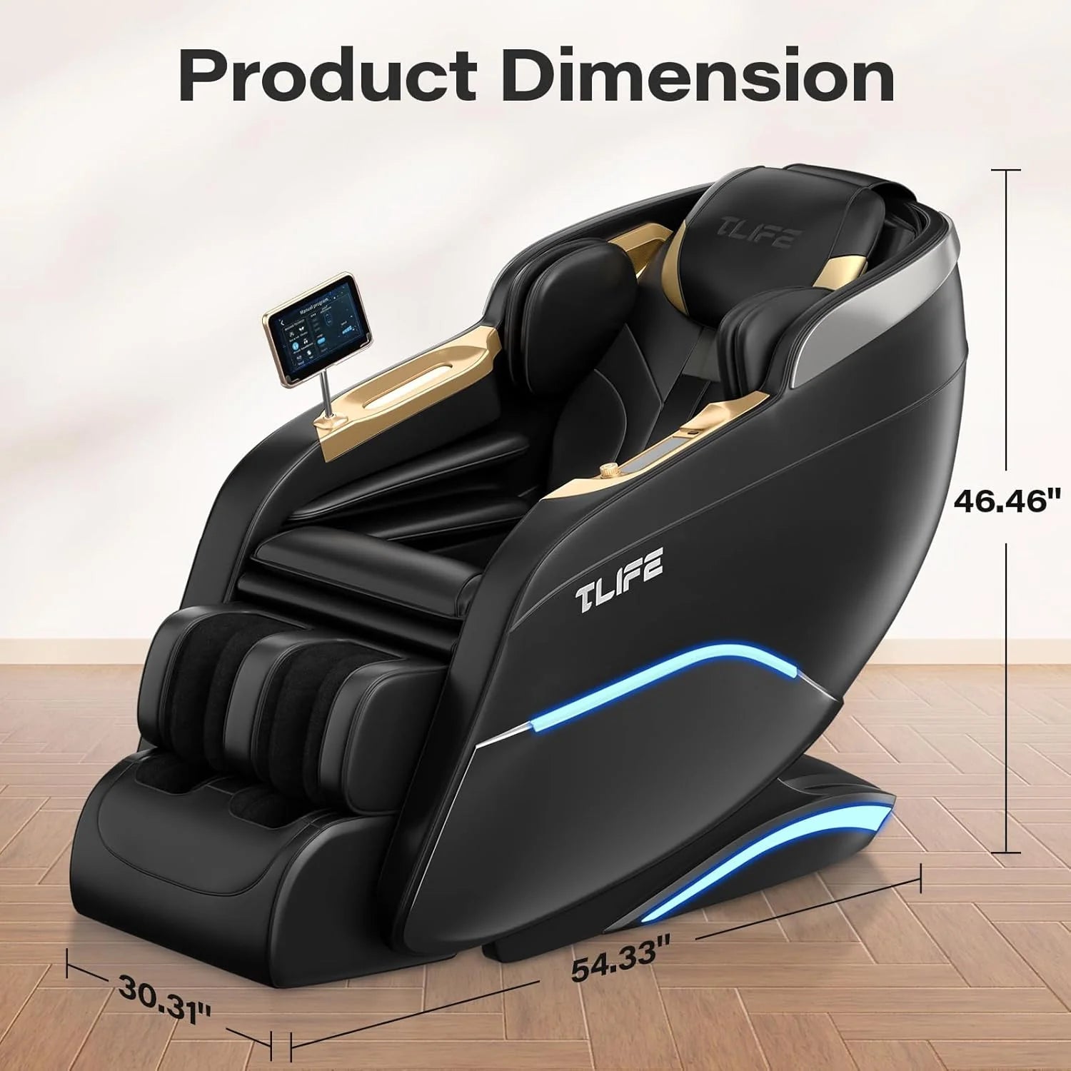Full Body Massage Chair, 160° Zero Gravity Recliner with Body Scan, 50 SL Track Shiatsu Massage Chair, Spot Massage, Foot Roller