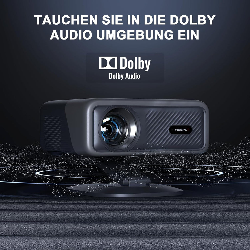 [Officially-Licensed APP & 2500 ANSI] 4K Projector with WiFi and Bluetooth,TOF Real-Time