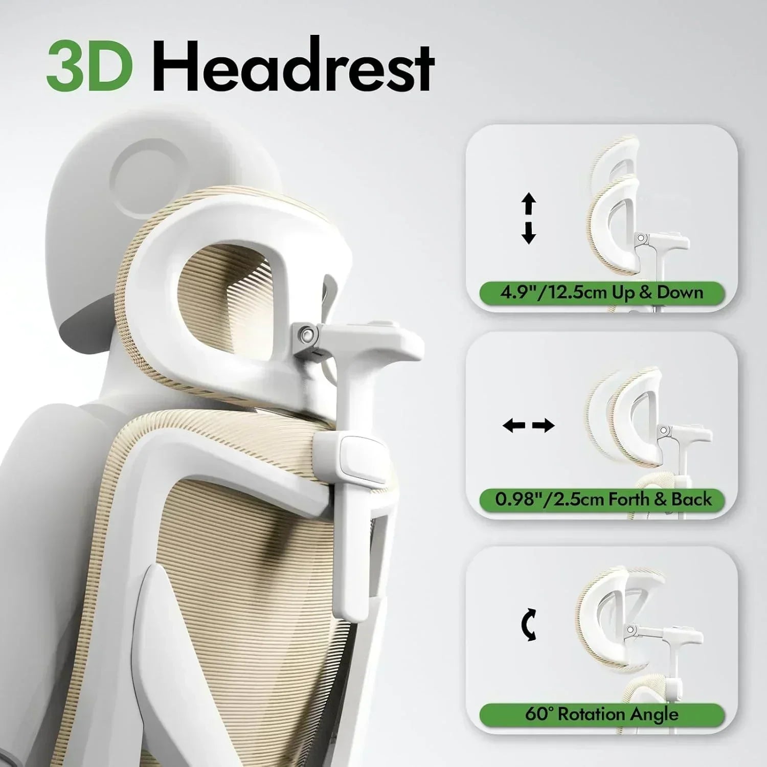 Office computer desk and chair gaming chair with lumbar support and headrest