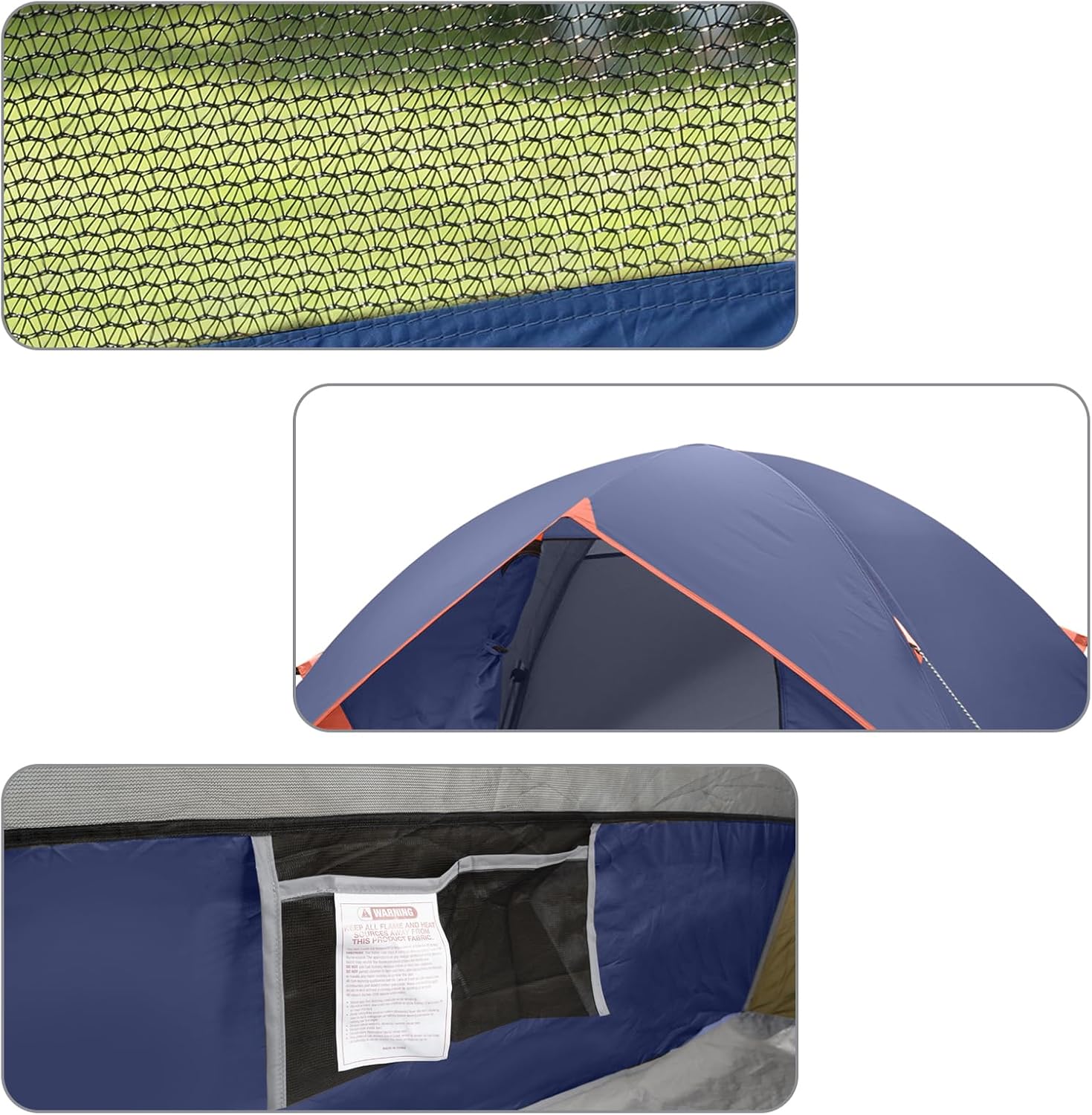 Camping Tent 2/3/4/6 Person Dome Tent Portable Camping Tent Outdoor and Backpacking Beach