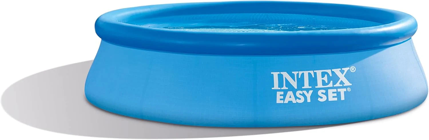 Intex 28167EH Easy Set Inflatable Swimming Pool Set: 15ft x 48in ?Includes 1000 GPH Cartridge Filter Pump ?Removable Ladder ?Pool Cover ?Ground