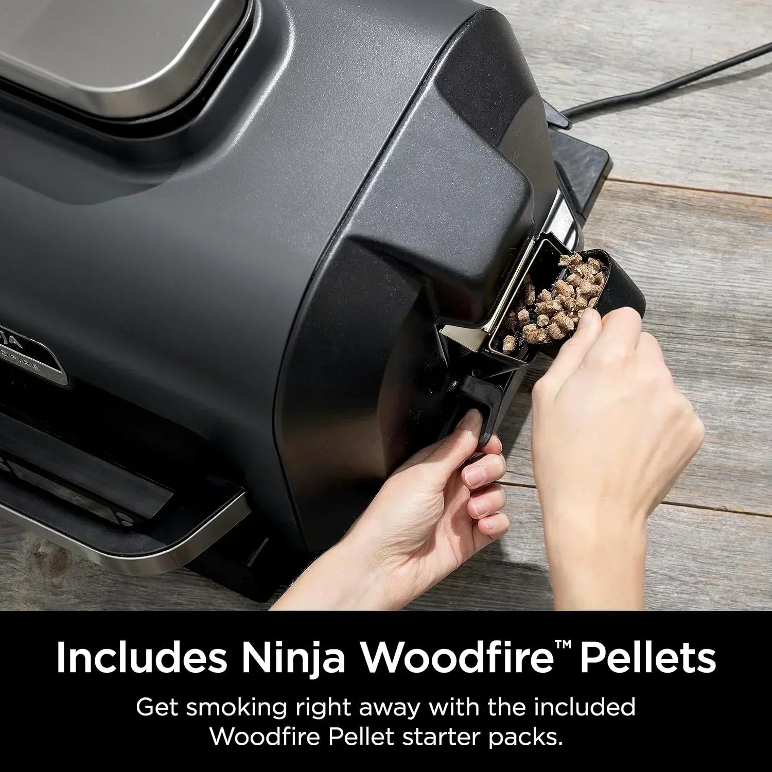 Ninja Woodfire Pro XL Outdoor Grill Smoker Thermometer 4-in-1 Master Grill BBQ Smoker Outdoor Air Fryer