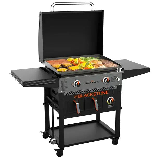 Clearance Sale Blackstone 2-Burner 28 Griddle with Electric Air Fryer and Hood