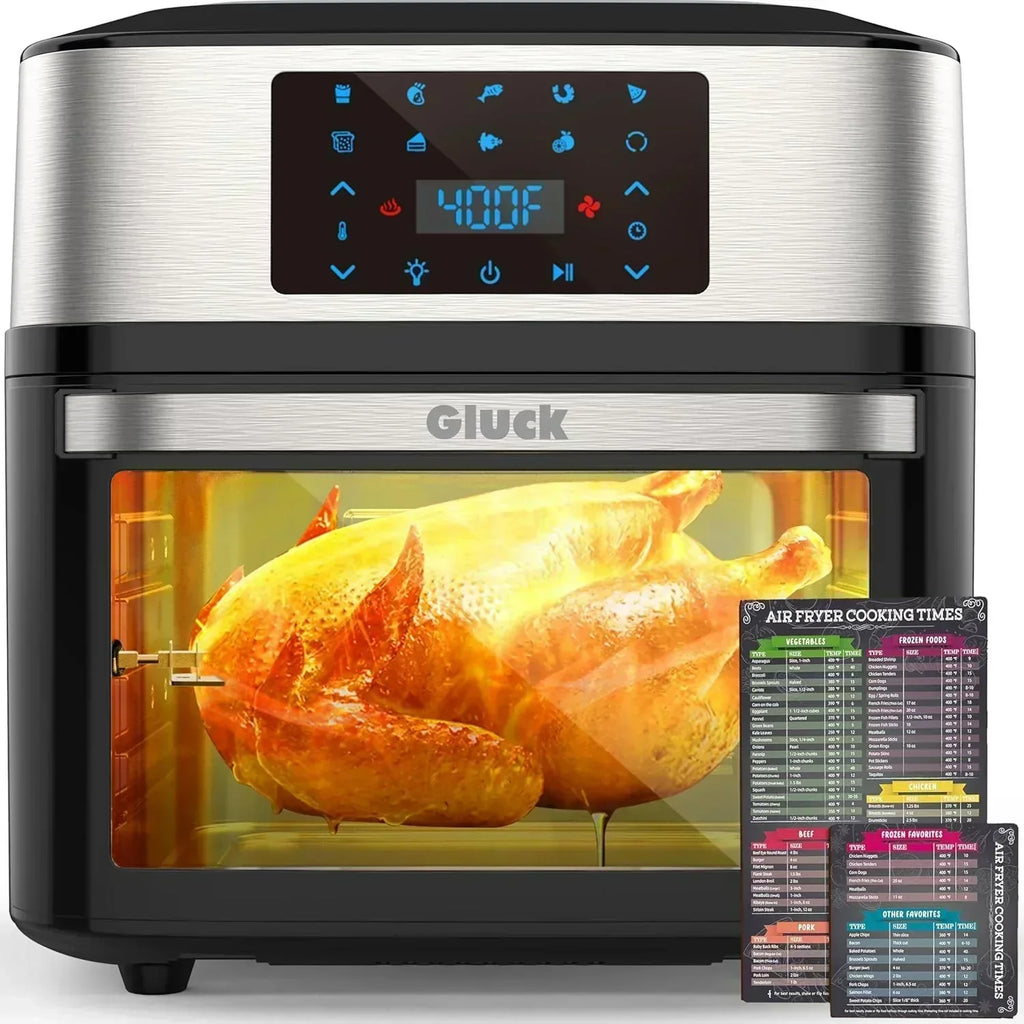 Large 20-quart air fryer 10-in-1 oven-air fryer combo Air fryer rotisserie rack 3 dehydrating racks