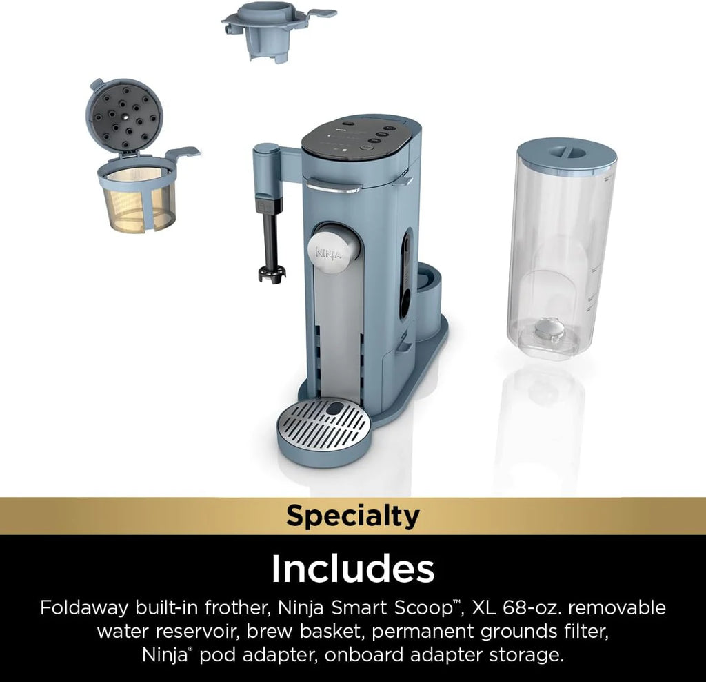Ninja | Coffee Maker | Single Serve |Brew with Coffee Pods & Grounds| Compatible with K-Cup Coffee Pods | 4 Brew Styles, up to 24oz Cup Sizes & 56oz Removable Reservoir | Black | PB051