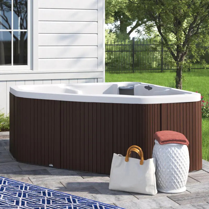 Lifesmart Spas 3 Person 17 Jet Plug And Play Hot Tub with Ozonator in Espresso
