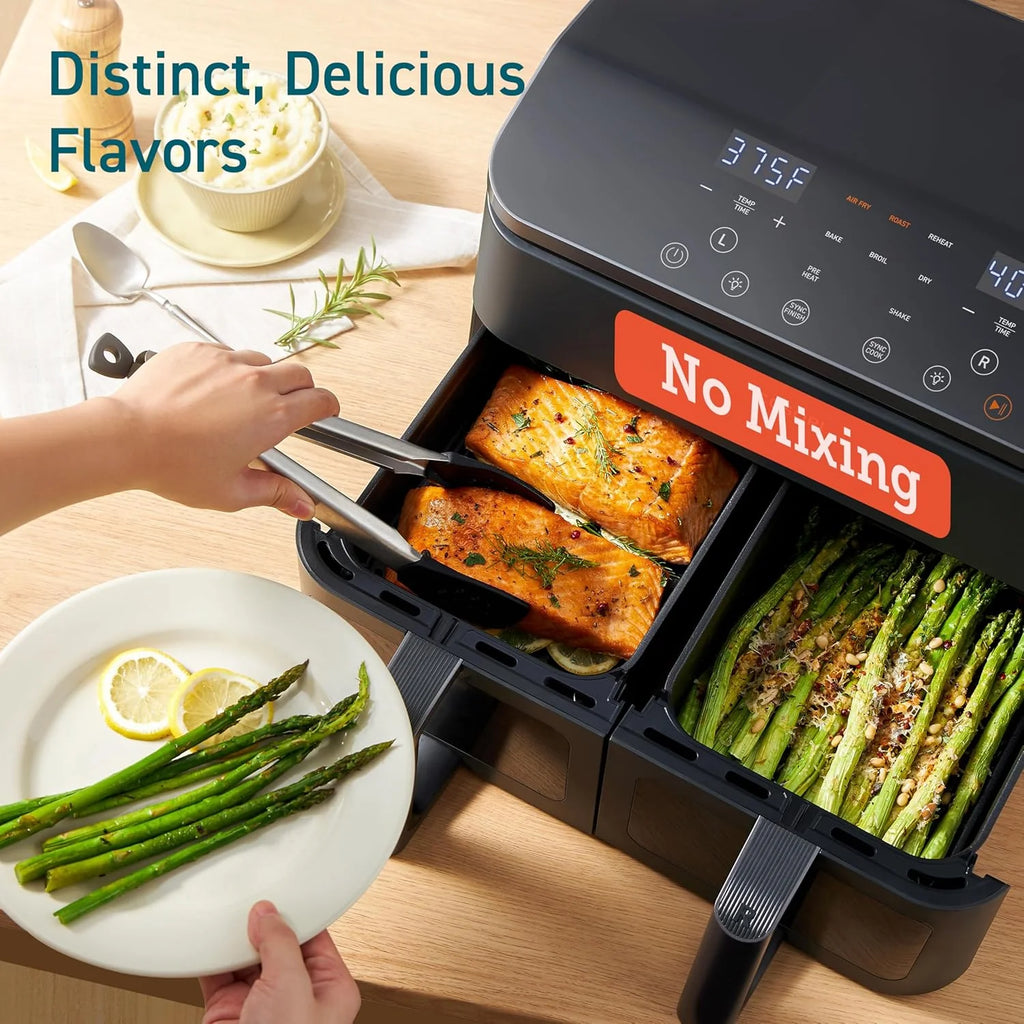 COSORI Dual Air Fryer 9Qt 10-in-1for Easy Cooking Dishwasher Safe