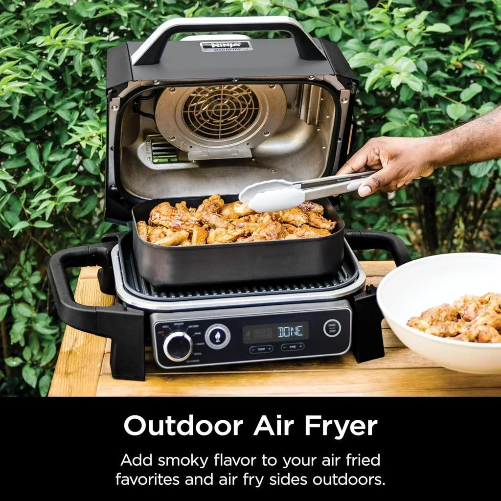 OG751 Woodfire Pro Outdoor Grill Built-In Thermometer 7-in-1 Master Grill BBQ Smoker Air Fryer