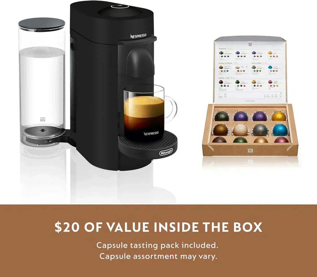 Nespresso Vertuo Plus Coffee and Espresso Maker by De'Longhi