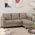 Shintenchi 76 Modern Upholstered Sectional Sofa, L-Shaped Couch