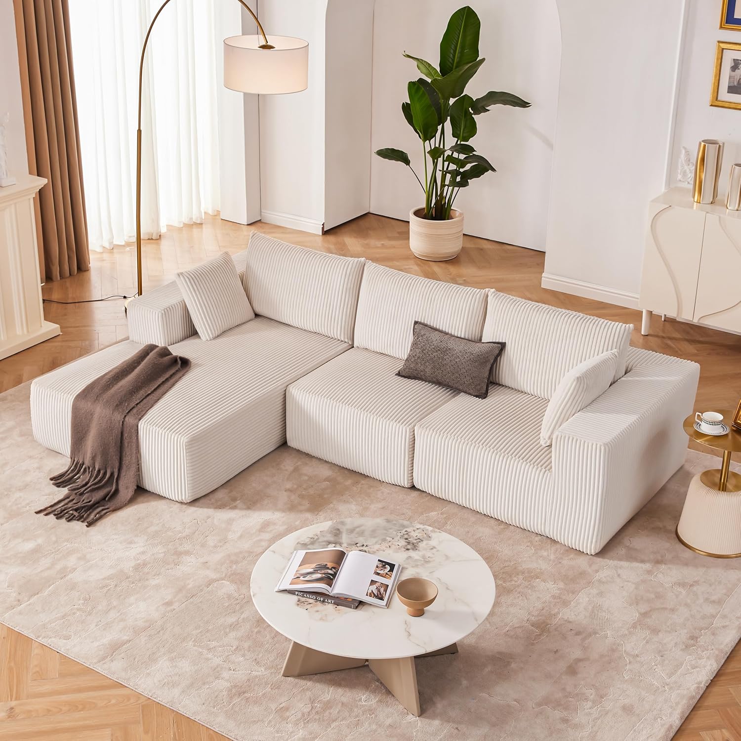 108 inch sectional sofa cloud sectional sofa with deep seat modern sectional L shaped sofa