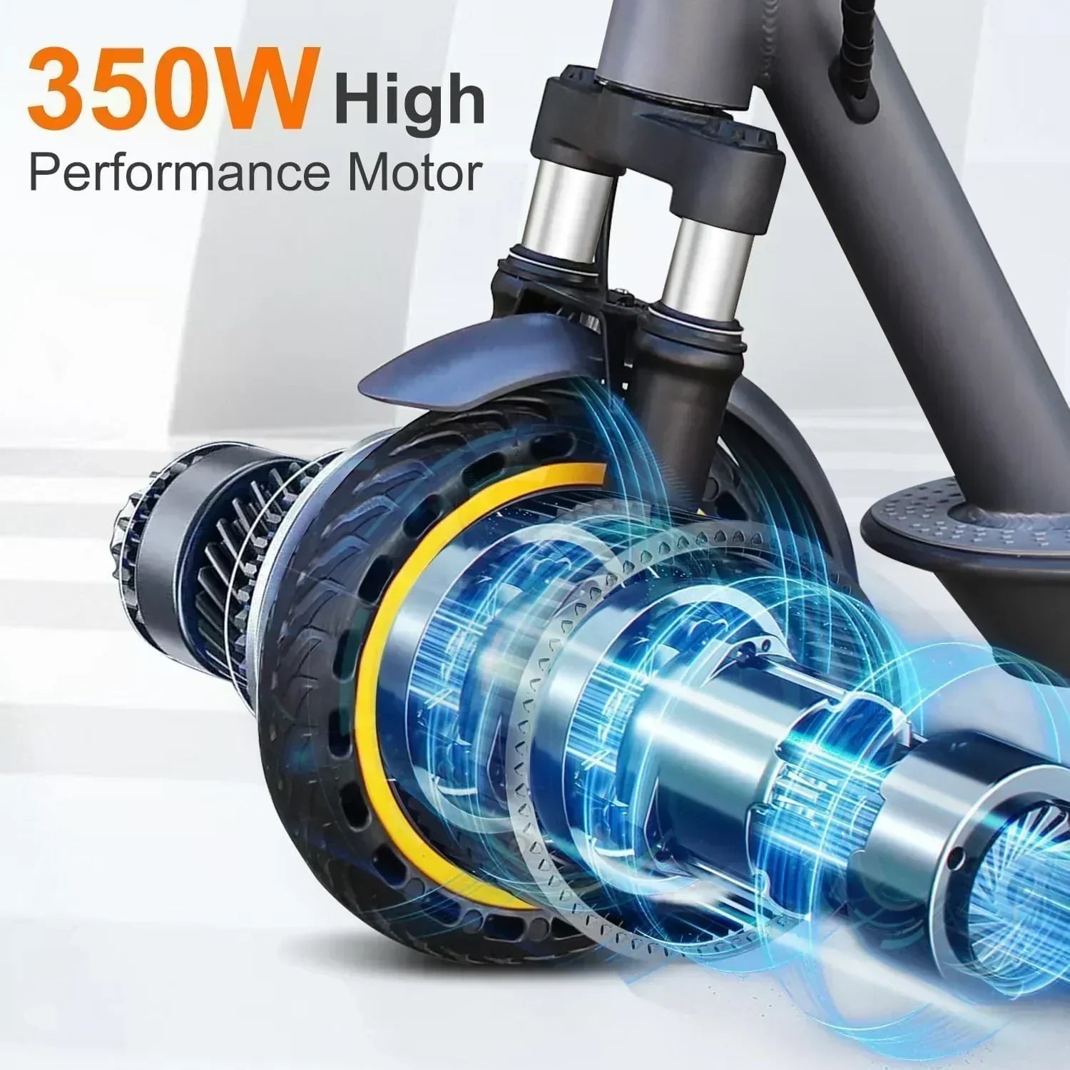 Electric Scooter 350W/500W Powerful Motor 8.5/10 Solid Tires 19/22Mph 28/21/12 Miles Range