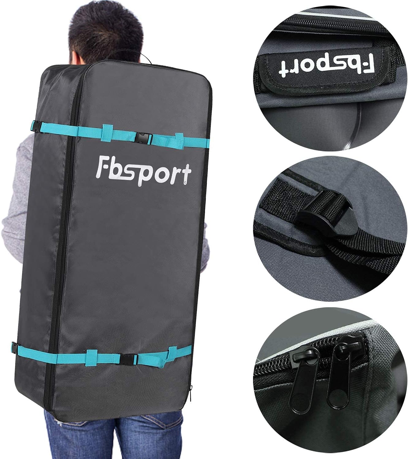 FBSPORT 11' Premium Stand Up Paddle Board Yoga Board with Durable SUP Accessories Carry Bag