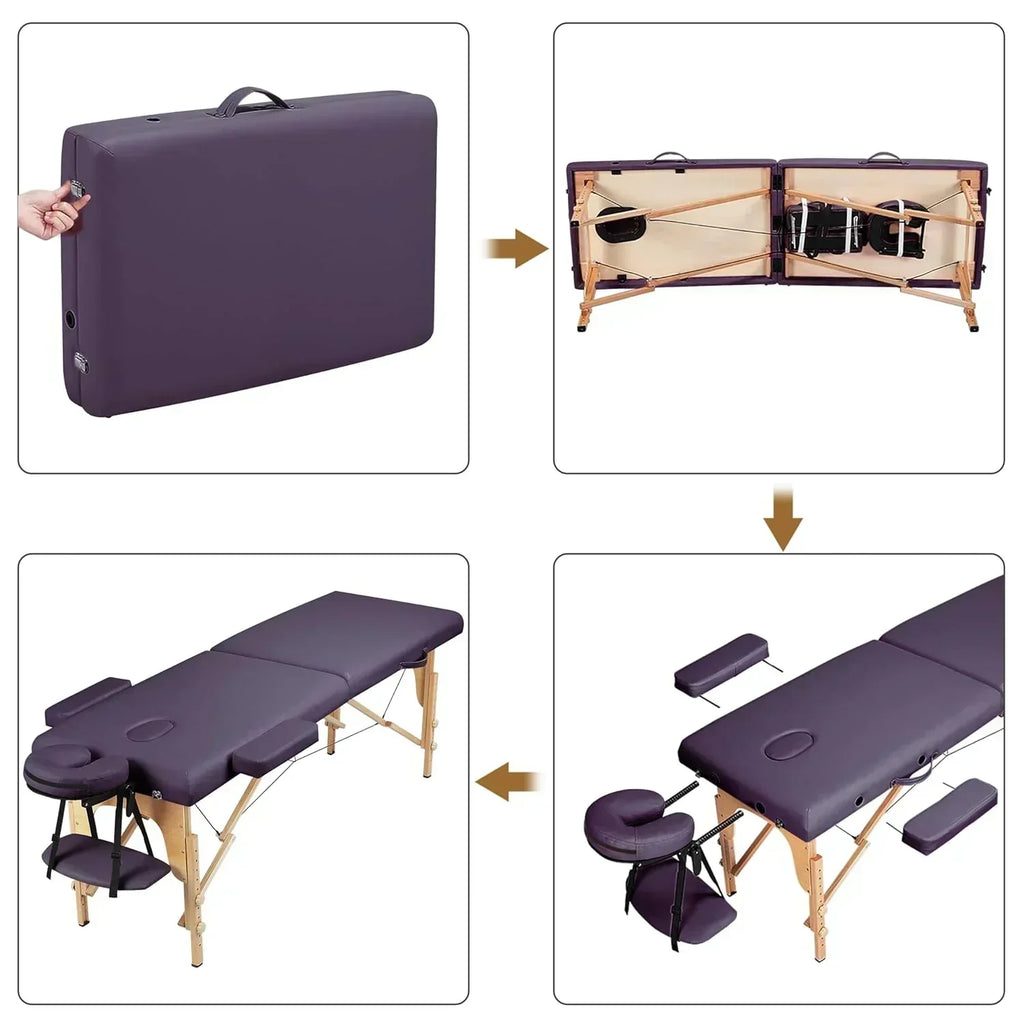 Yaheetech Massage Table Portable Lash Beds Spa Bed Massage Couch Foldable Spa Tables