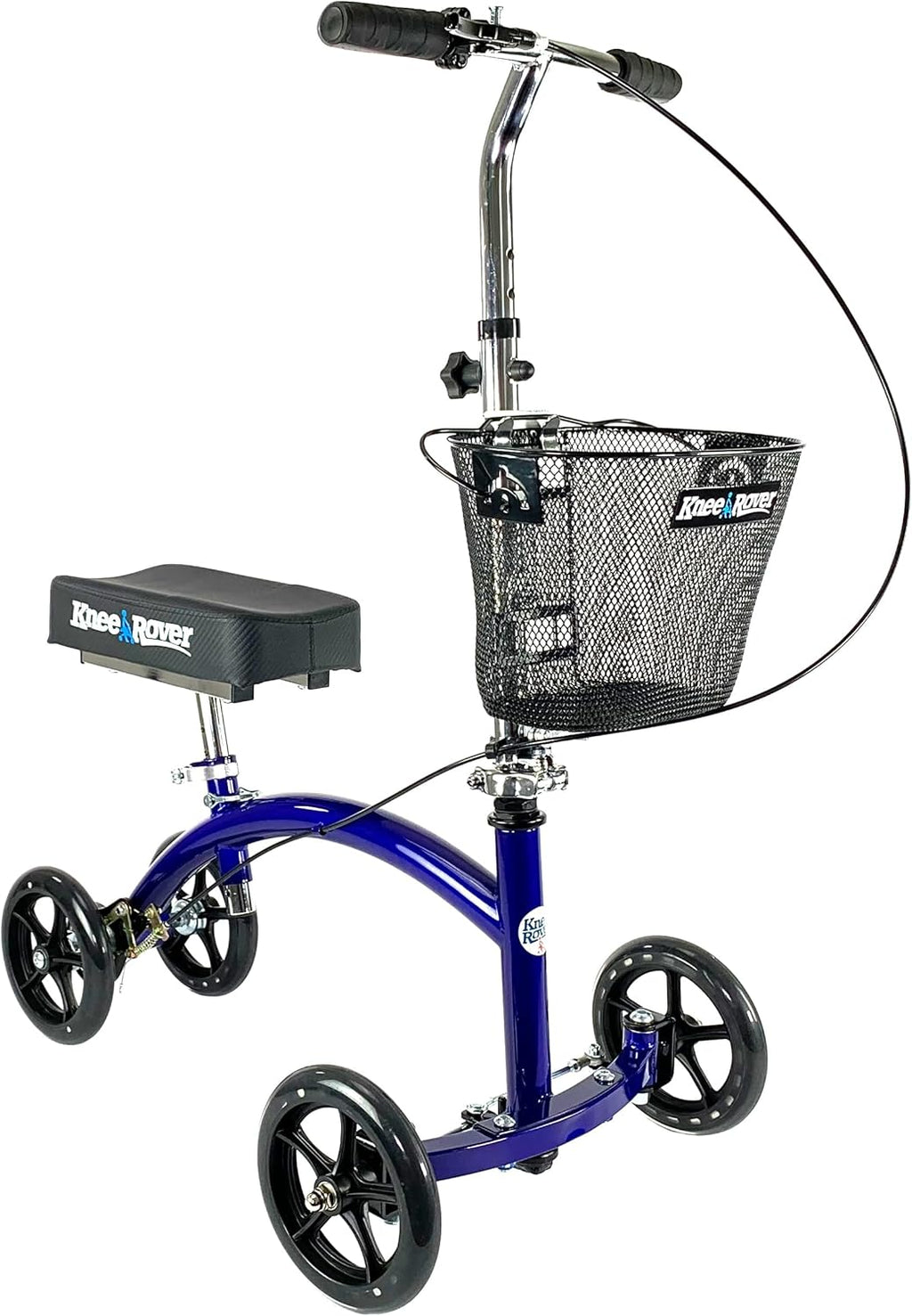 KneeRover Deluxe KneeCycle Steerable Knee Walker Foldable Mobility Aid & Knee Scooter for Adults