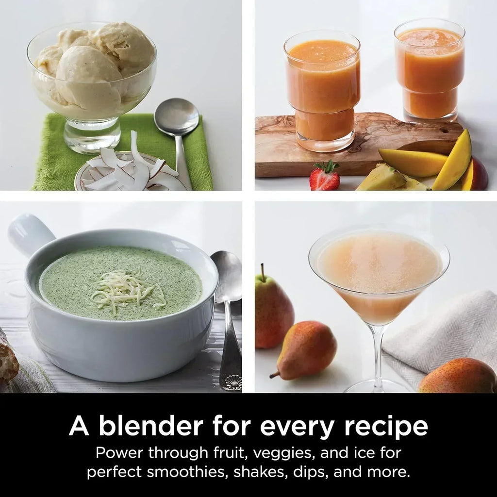 Ninja BL660 Professional Compact Smoothie and Food Processor Blender 1100W 3 Functions