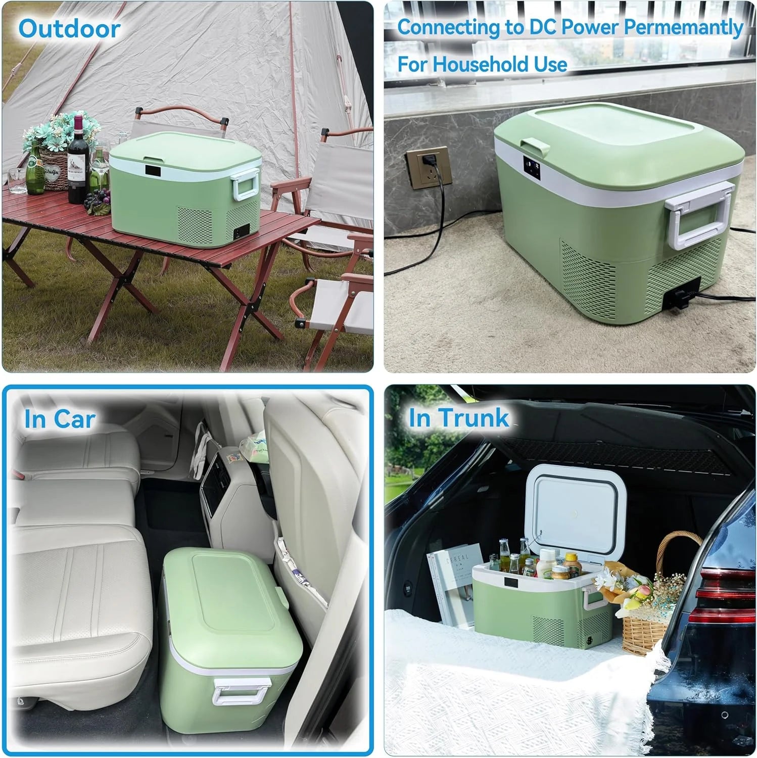 Car Fridge Portable 12 Volt Refrigerator 23 Quart (22 Liter) Freezer Compressor Cooler 12V/24V DC
