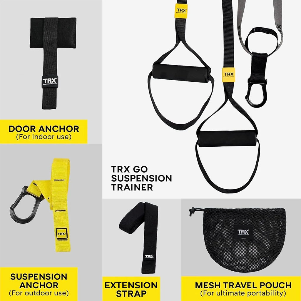 TRX GO Suspension Trainer, At Home, Portable Gym Workout, For Strength Training