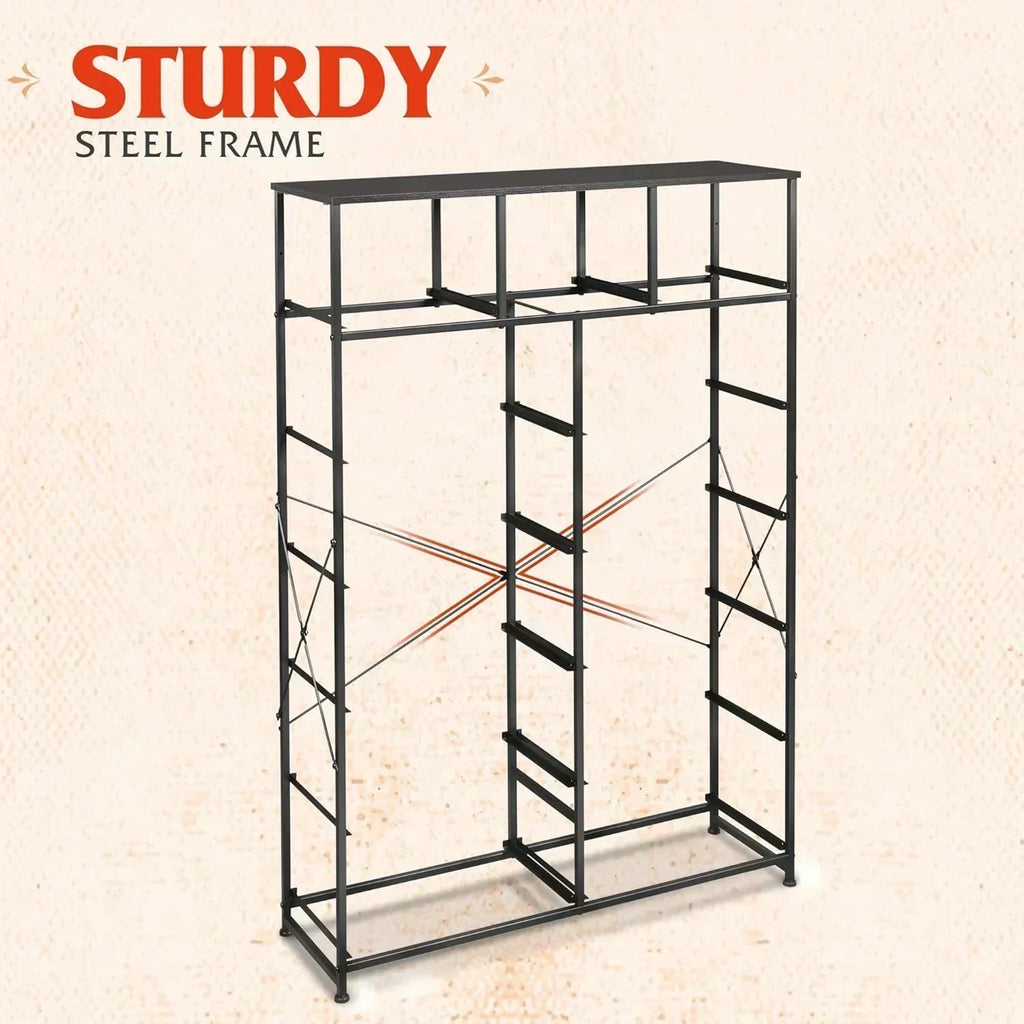 WLIVE Storage Organizer Unit with 13 Fabric Bins Storage Drawers Organizer with Steel Frame