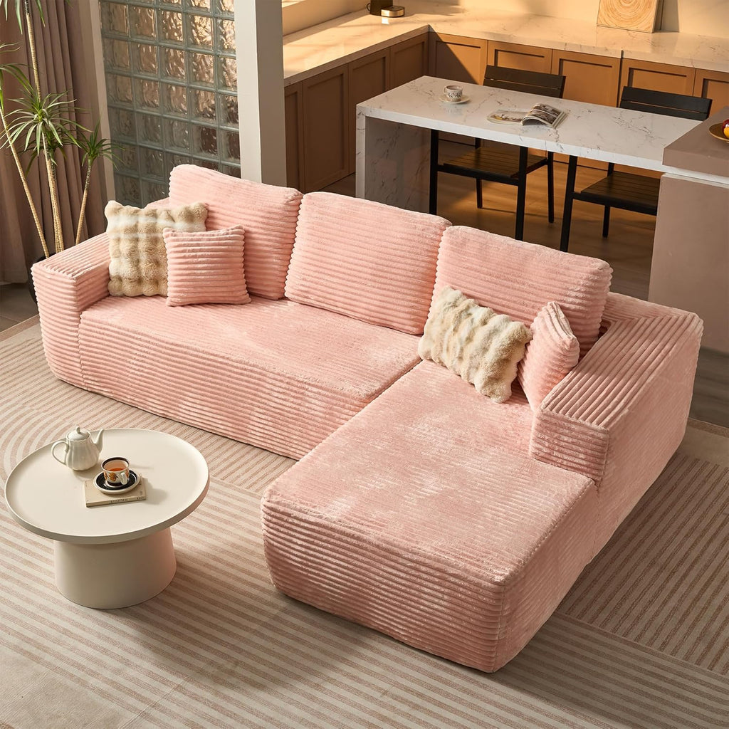 Ovios 104 Cloud Section Sofa L-shaped lounge chair, modern modular sofa