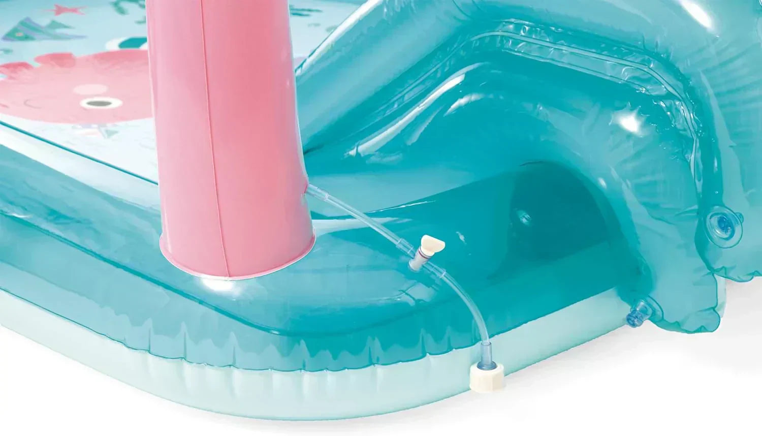Intex 96 x 78 x 28 Inflatable Jungle Adventure Play Center Spray Kiddie Pool Water Slide