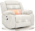 Electric rotary rocker lounge chair for adults with massage and calories USB charging ports