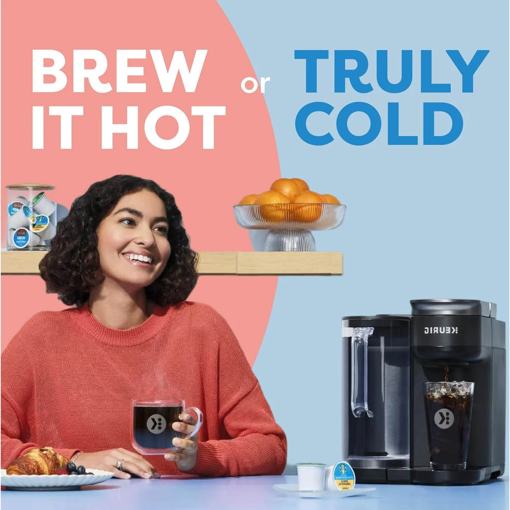 Keurig K-Brew+Chill Iced or Hot Single-Serve K-Cup Coffee Maker with MultiStream and QuickChill Technology, 70oz. Removable Reservoir
