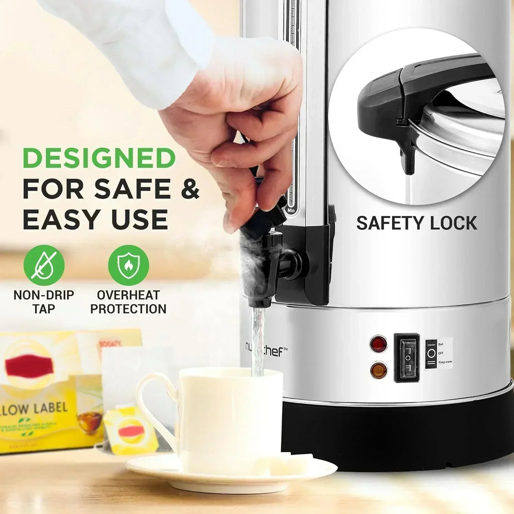 NutriChef Water Heater and Hot Water Dispenser 8L Electric Beverage Dispenser