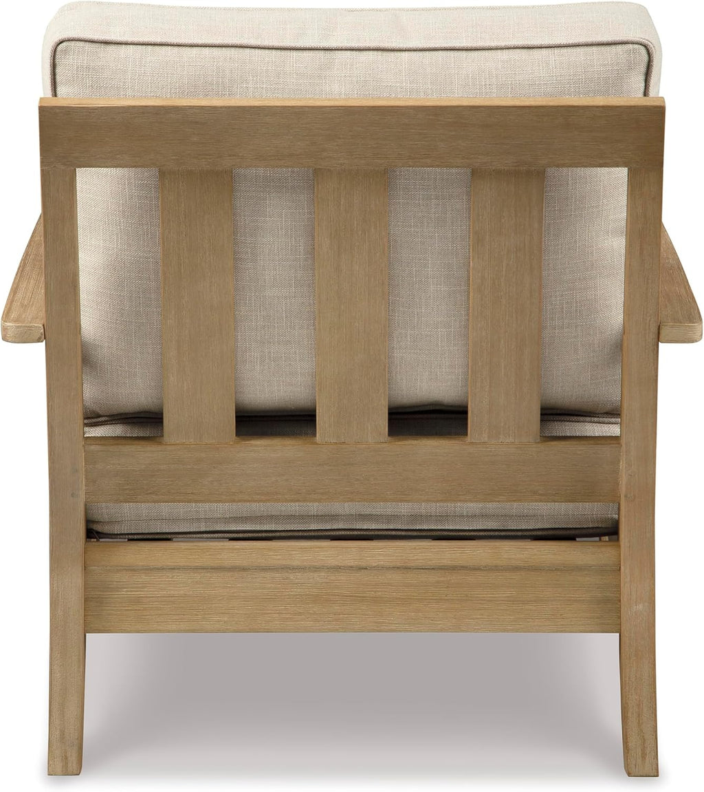 Coastal view outdoor terrace eucalyptus sofa