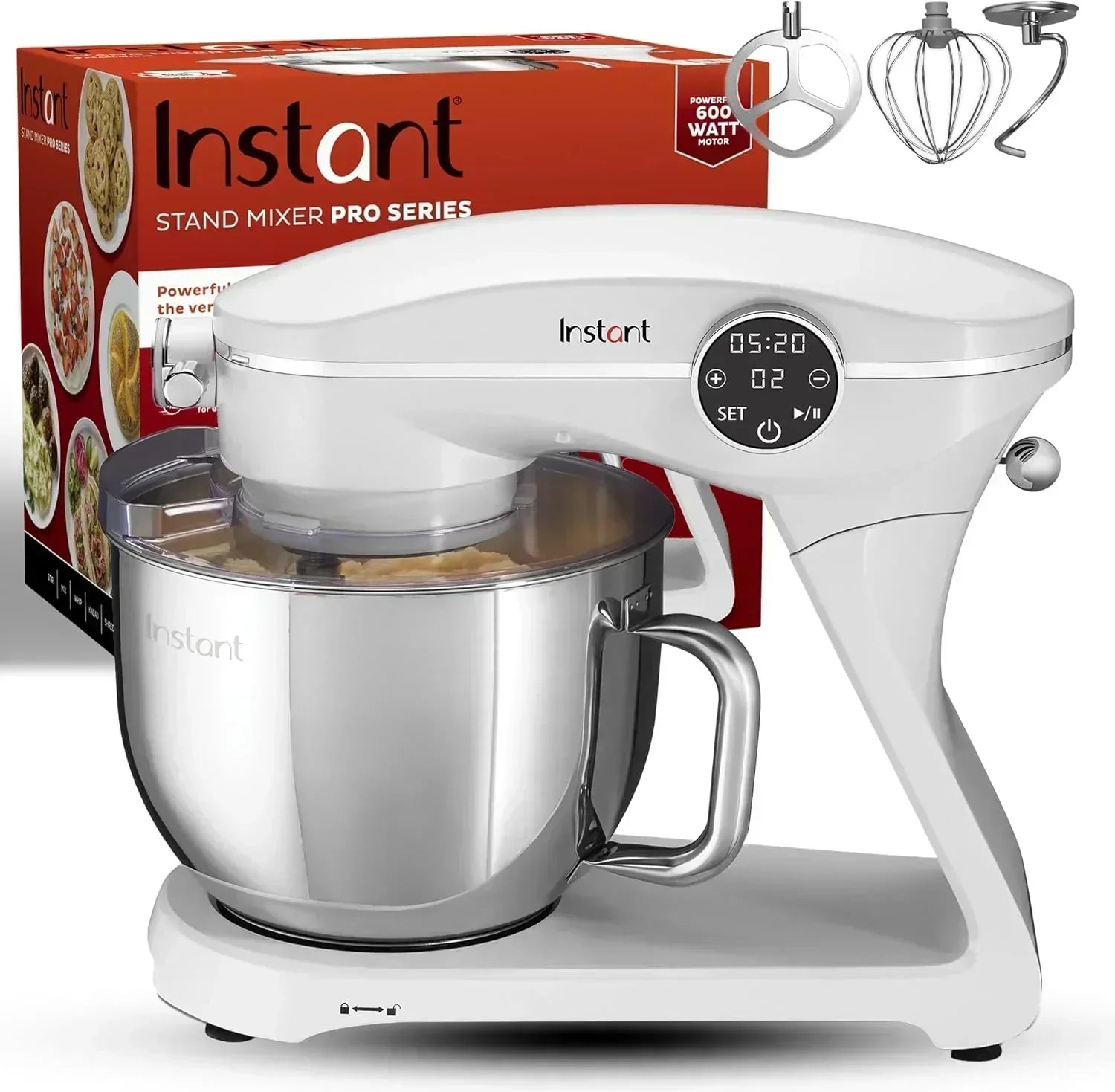 Instant Pot Instant Stand Mixer Pro 600W 10-Speed Electric Mixer with Digital Interface