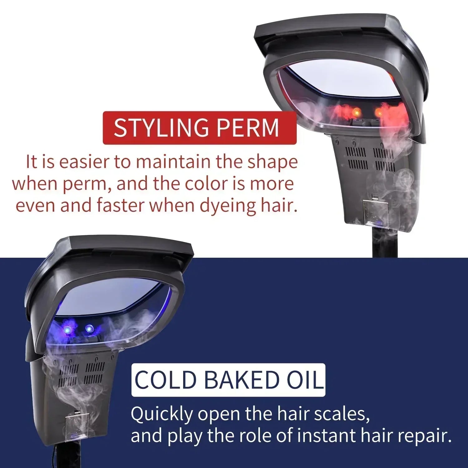 Hair Salon Professional O3 Ozone Micro Mist Hair Steamer Accelerator Color Processor Hair Care