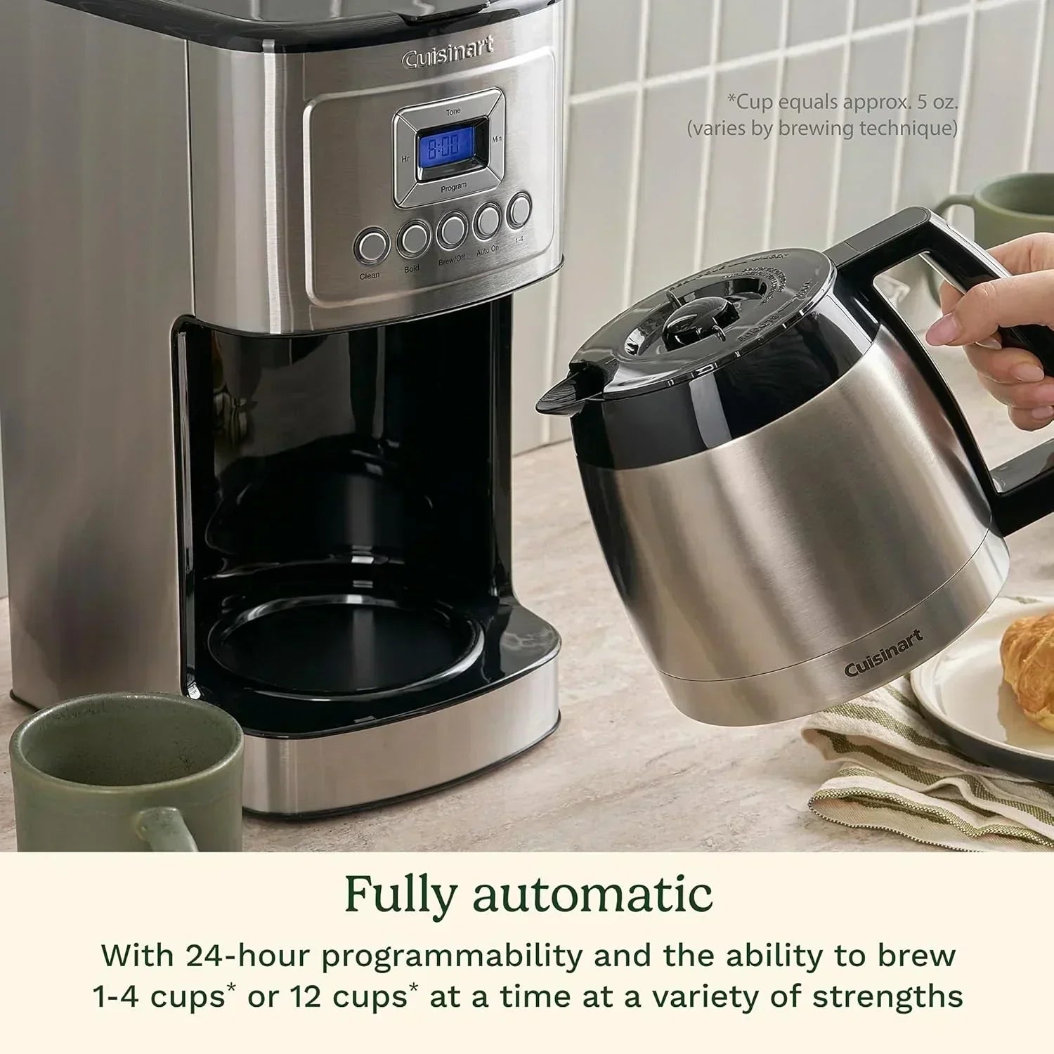 cuisinart 12-Cup Coffee Maker Programmable PerfecTemp Thermal Carafe Coffee Machine